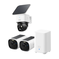 eufy - SoloCam S340 (4-Cam Pack) + HomeBase™ S380+ 1 TB Hard Drive