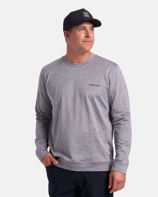メンズウェア GHOST GOLF GANG FOCUSONGOLFMOCKNECK M Ghost Golf - GHOSTGOLF® SWEATSHIRT - Military & First Responder