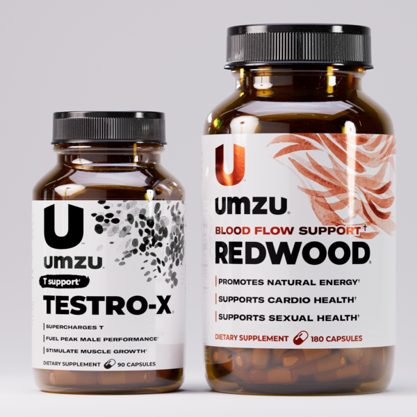 UMZU - Testro-X and Redwood Bundle: Boost Testosterone, Blood Flow ...