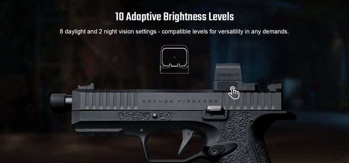 Olight - Osight SE 6 MOA Green Dot Sight with Enclosed Optic