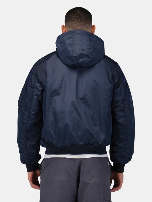 Alpha Industries - MA-1 HOODED OXFORD FLIGHT JACKET - Military