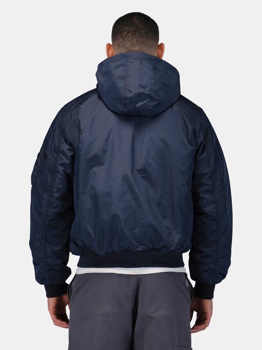 Alpha Industries - MA-1 HOODED OXFORD FLIGHT JACKET - Military