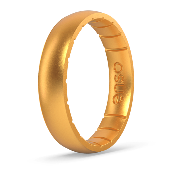 Enso Rings Gold Enso Rings - Thin Elements Ring - Gold - Military & First Responder ...