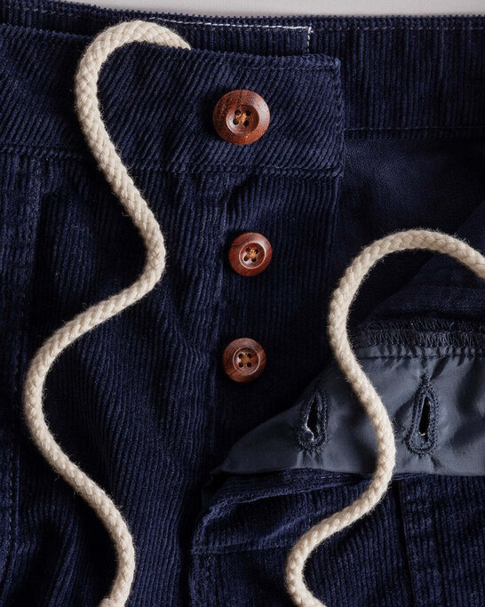 Birdwell - Classic Corduroy Shorts - Navy - Military & First