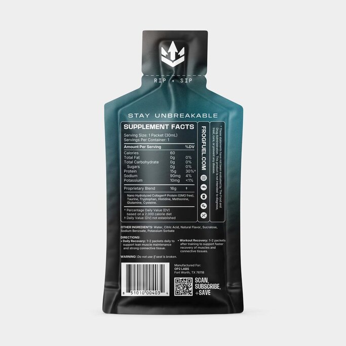 Frog Fuel Collagen Protein - Frog Fuel Power Protein - Military