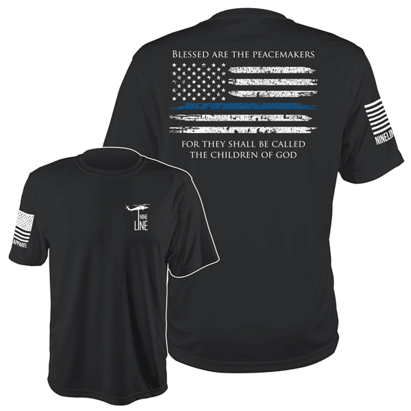 Nine Line - Thin Blue Line Moisture Wicking T-Shirt Gov't & Military ...