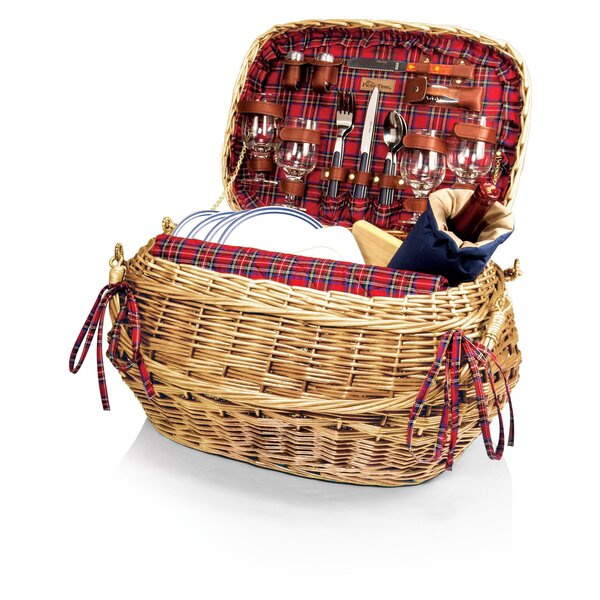 Newbury Picnic Basket, Set for 4