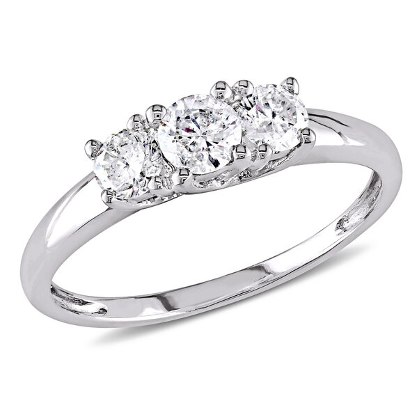 14K .40 Ctw Diamond Engagement Ring White Gold.Whitehouse Patented 3.3 Gr Sz6.5