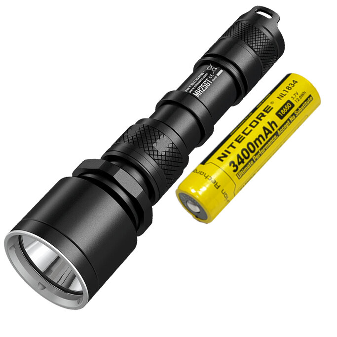 Nitecore MH20 Rechargeable Flashlight w//Nitecore 3400mAh 18650 Battery