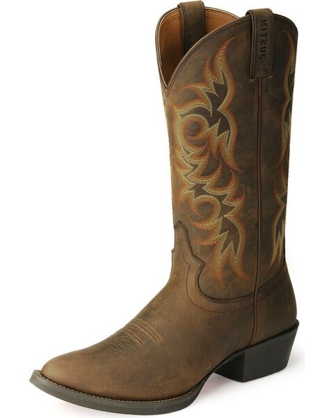 Justin Western Boots - Men's Sorrel Apache Boots - 2551 Military ...