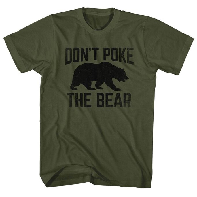 Don't Poke the bear - American flag t shirt design vector Stock