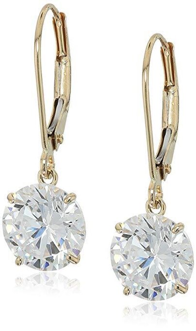 Cz deals leverback earrings