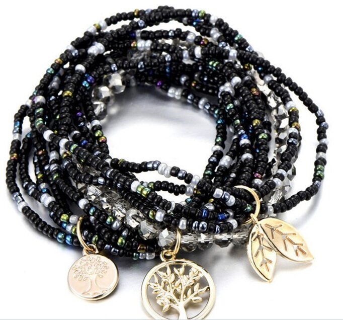 boho stacking bracelets