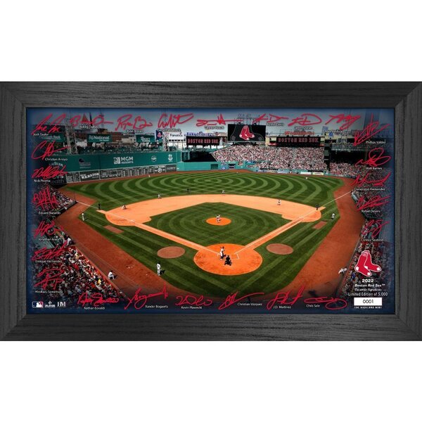 The Highland Mint Boston Red Sox 2022 Signature Field Photo Frame