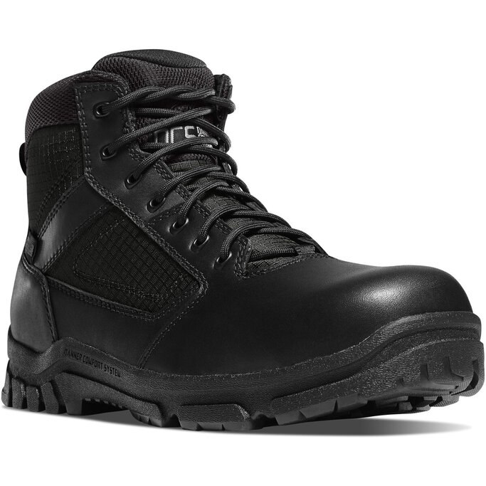 black composite toe tactical boots