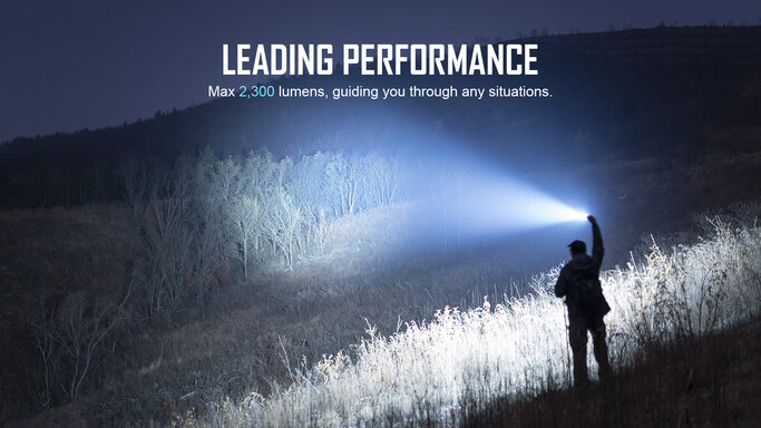 Olight - Warrior 3S 2300 Lumen Rechargeable Tactical Flashlight