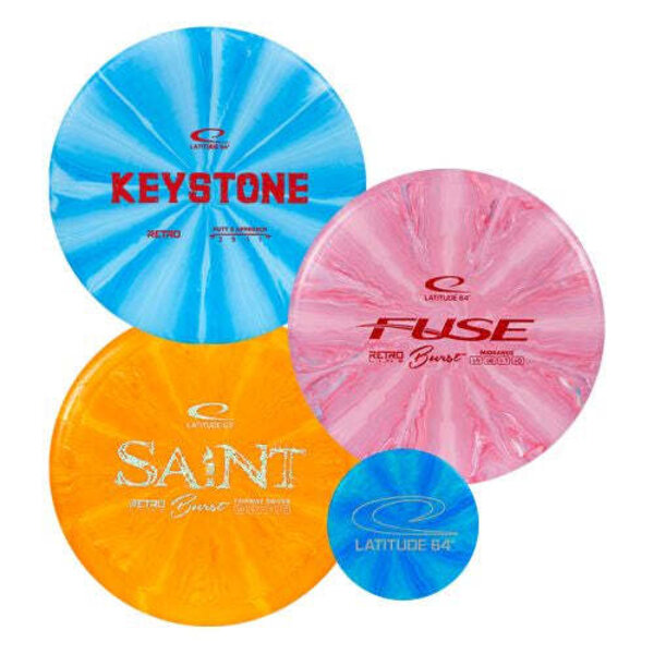 Dynamic Discs Latitude 64 3/4/5Disc Retro Burst Disc Golf Starter