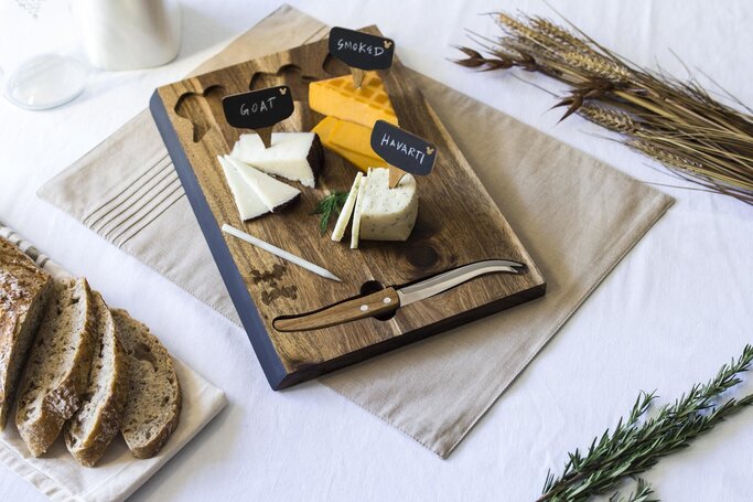 Picnic Time Acacia Circo Cheese Board & Tools Set