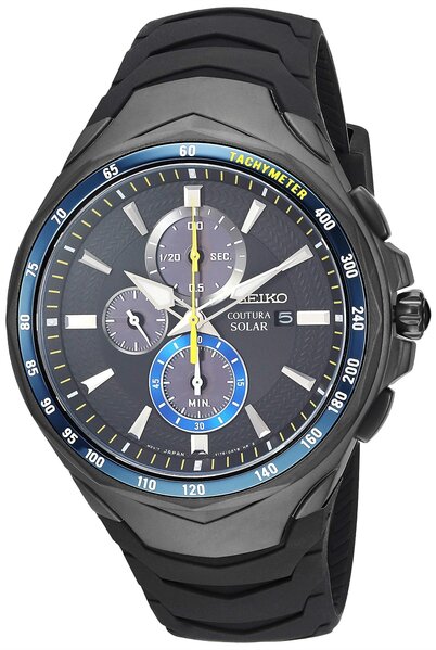 seiko solar jimmie johnson special edition men's chronograph watch