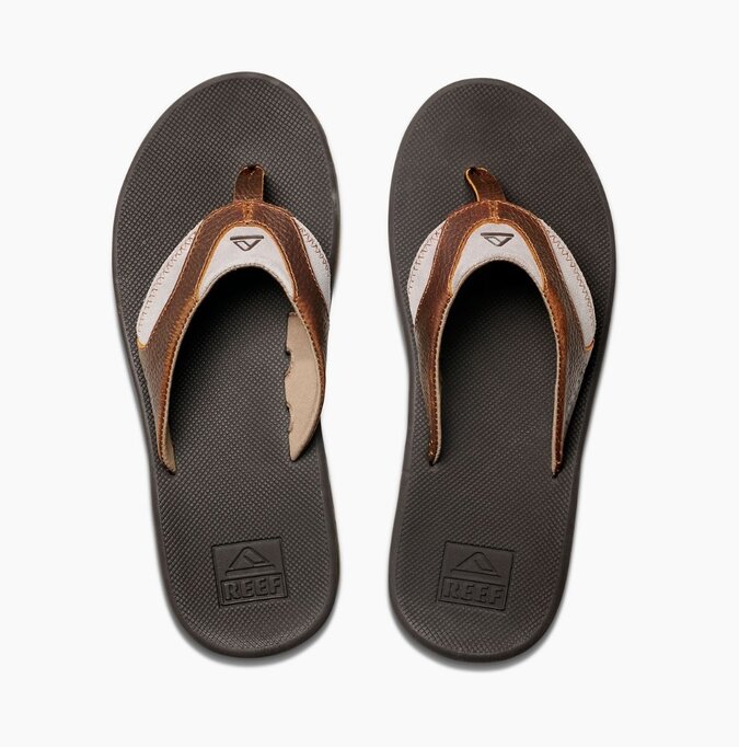 reef men's leather fanning sandals