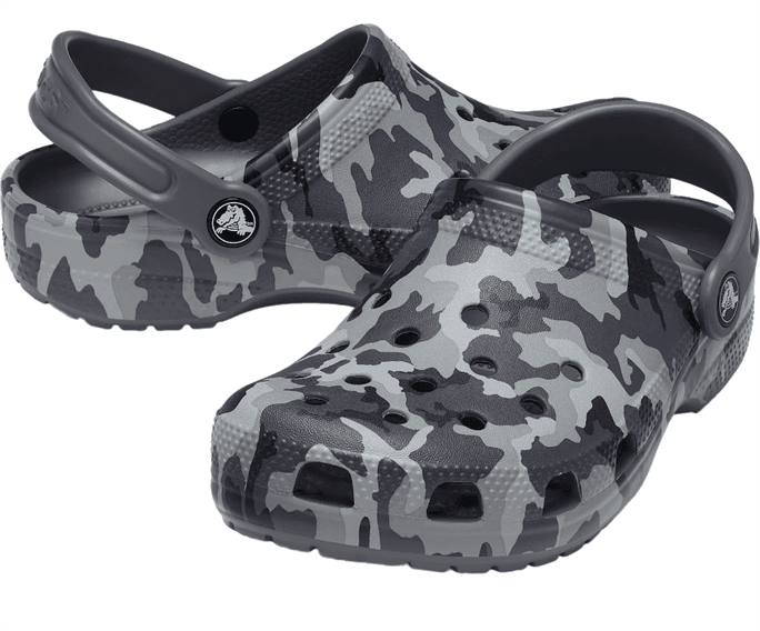 Camo shop crocs cheap