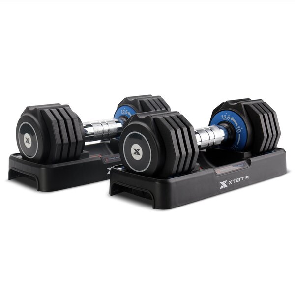 Spirit Fitness XTERRA Fitness ADB12.5 Adjustable Dumbbells Pair