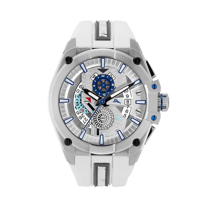 tommy bahama silicone diver watch