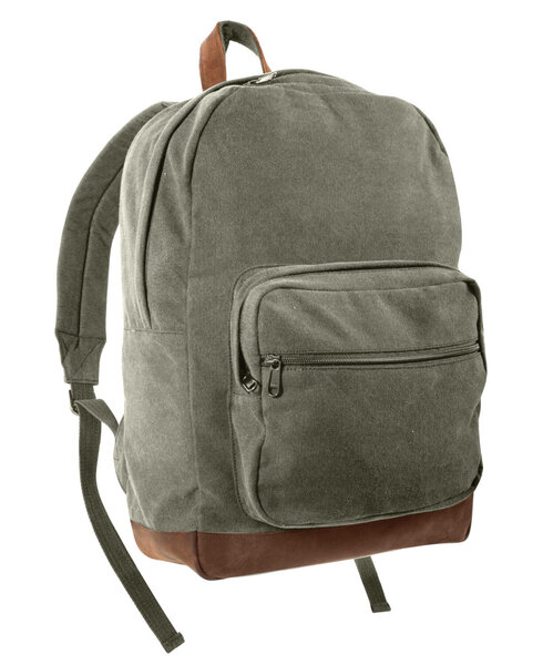 Rothco - Vintage Canvas Teardrop Backpack with Leather Accents ...