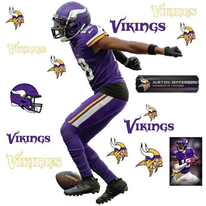 Official Minnesota Vikings Justin Jefferson Jerseys, Vikings