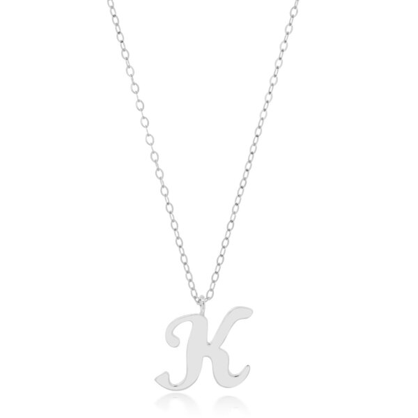 Marabela 10k Solid Gold Dainty Script Initial with Extendable