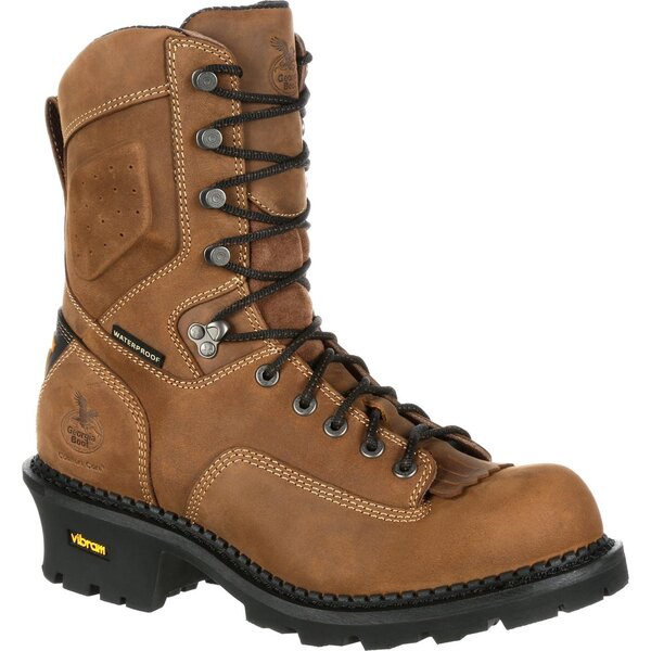 men's georgia comfort core composite toe waterproof logger work boots