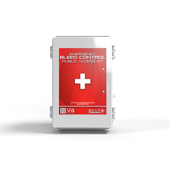 Stat Kit Box Sign MediTac Kits - S.T.A.T. Emergency Bleed Control Public Access Kit X ...