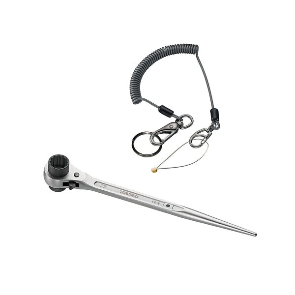 Teng Tools USA Teng Tools Ratcheting Podger Scaffold Wrench 19 x 22mm And 1.6 Metre Safety