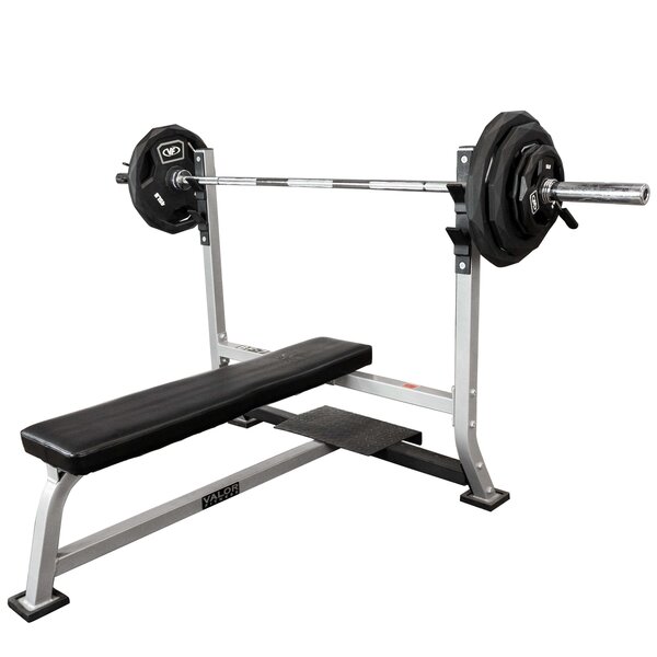 Valor Fitness - Bench Press Bundle w/ Barbell and Olympic Plates ...