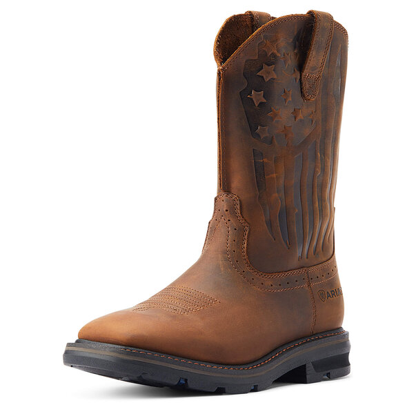 Ariat - Men's Sierra Shock Shield Patriot Work Boots - Military & Gov't ...