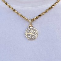 Miami Dolphins Tyreek Hill Jersey Pendant, 14K White - The GLD Shop