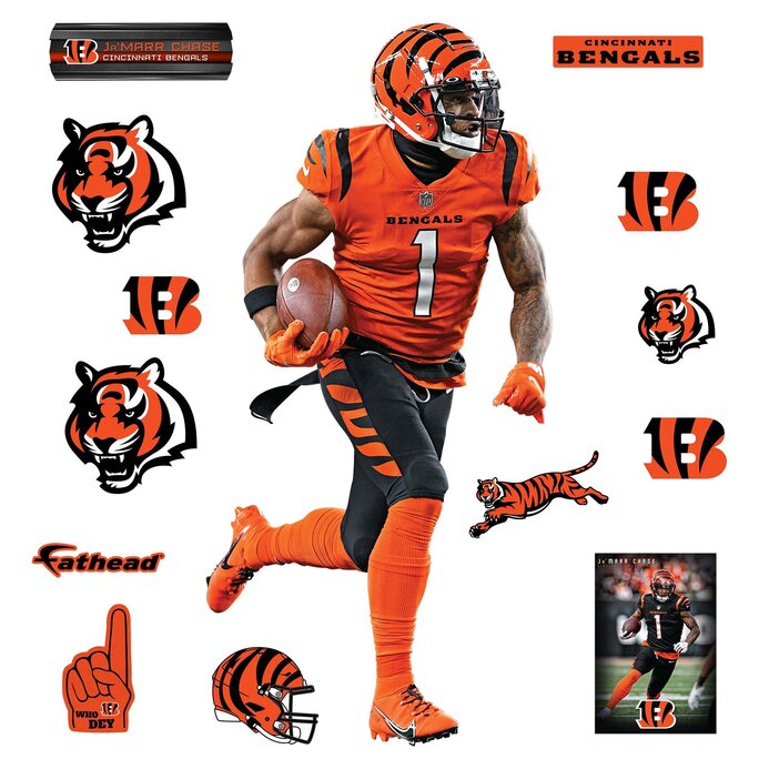 Fathead Cincinnati Bengals Revolution Helmet Wall Decals