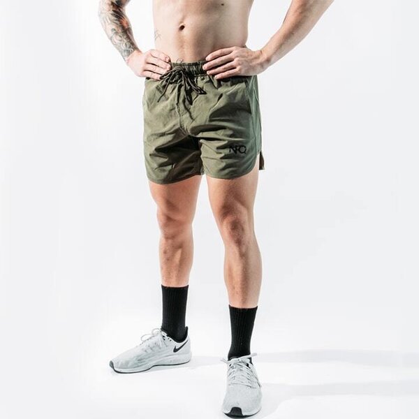 NFQ - Men's OD Green Performance Training Shorts - Military & Gov't ...