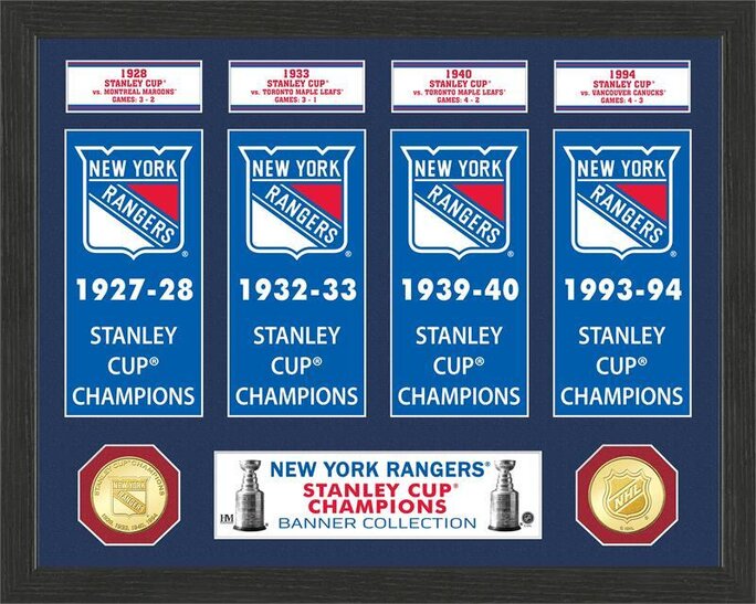 Detroit Red Wings Highland Mint 15 x 12 Stanley Cup Banner Collection  Photo Mint