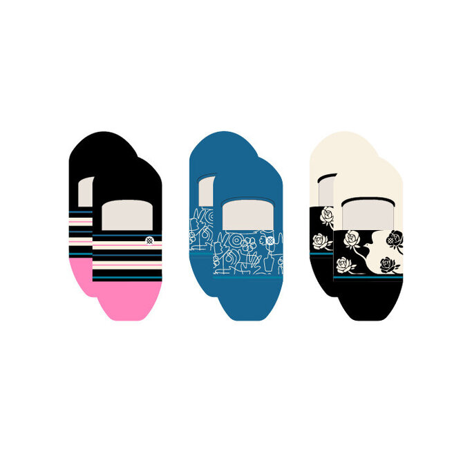 STANCE Womens Reign Check 3 Pack Socks
