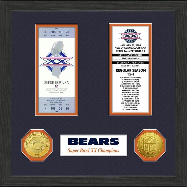 Buffalo Bills 4 Consecutive Super Bowl Appearances Deluxe Ticket & Game Coin Collection