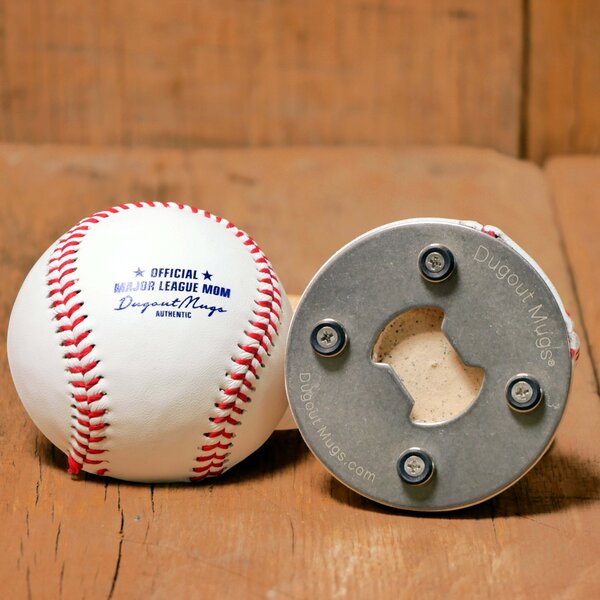 Dugout Mugs Major League Baseball Mom Cutter Half Baseball Bottle