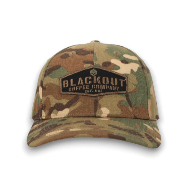 Blackout Coffee Co - CAMO PATCH HAT WITH VELCRO CLOSURE - Military ...