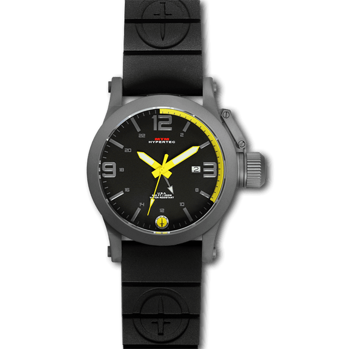 MTM Special Ops - Hypertec Gray Steel Watch - Rubber Strap II Gov