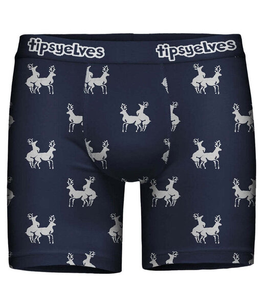 Tipsy Elves Men's Navy Nookie Boxer Briefs Military & First
