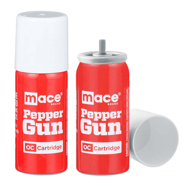 Mace® Brand Pepper Gun 2 Pack OC Refill Cartridges Military & First
