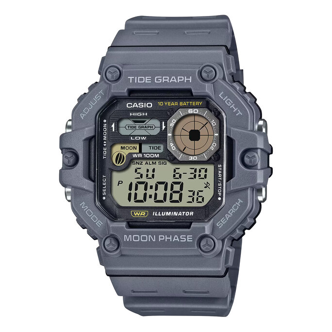 Casio - Men's Tide Graph Moon Phase Strap Watch - Military & Gov't