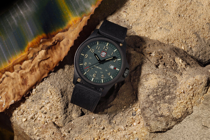 Luminox - Men's 43mm Atacama Field Watch - Green/Sand - Military