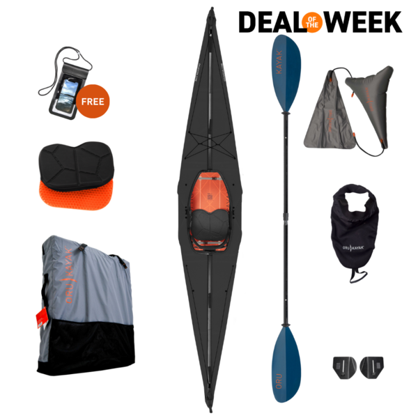 Oru Kayak Bay ST Explorer Bundle Black Edition Military & First