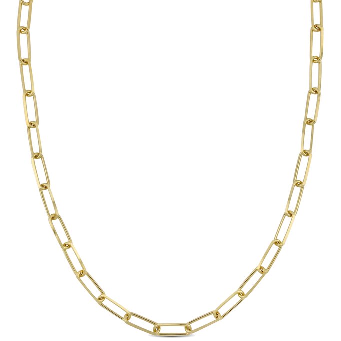 9ct Gold Fusion Paperclip Necklace